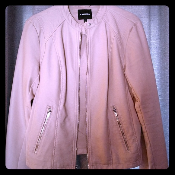 Blush Faux leather jacket - Picture 1 of 3